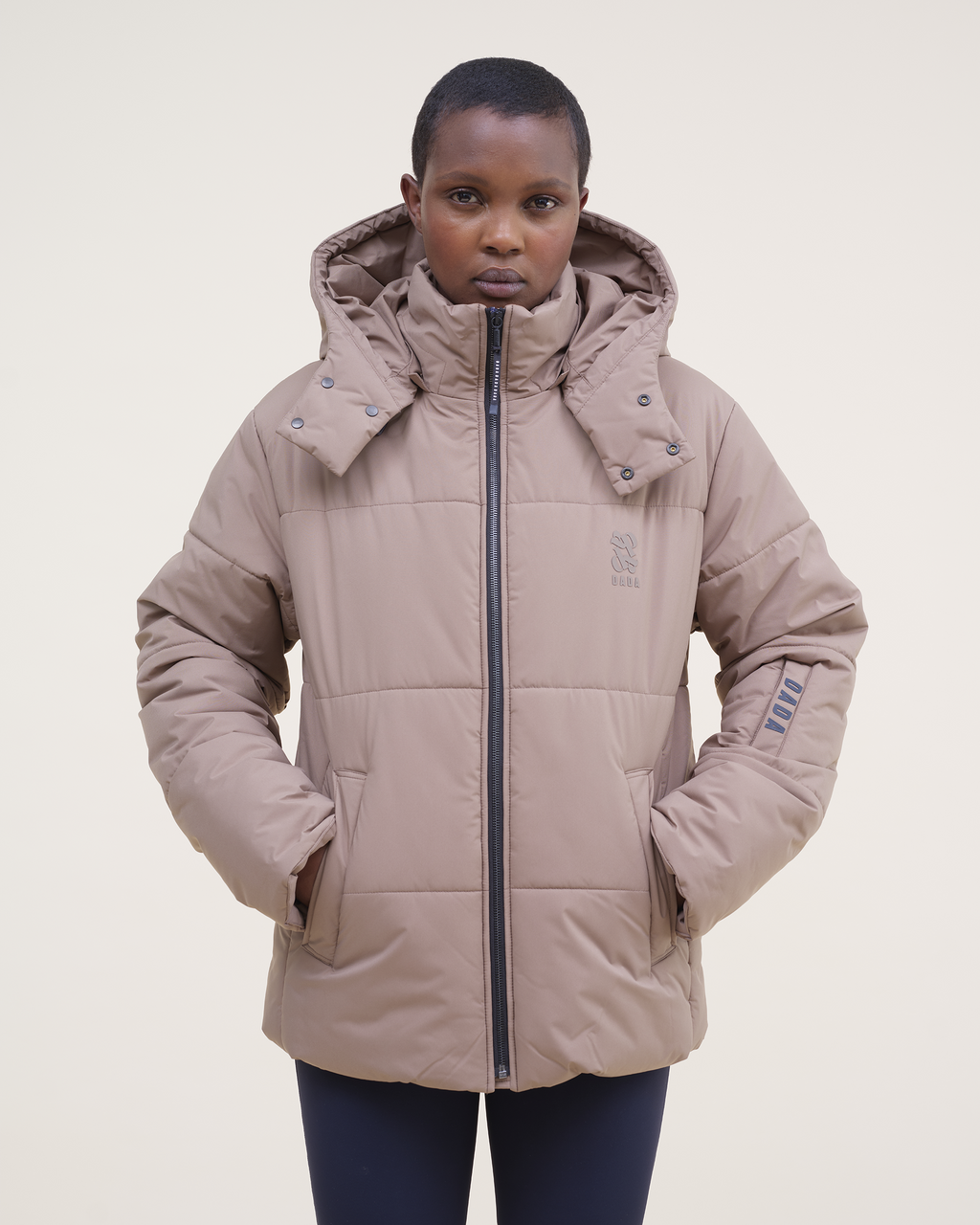 New King - Unisex Mocha Riding Puffer Jacket