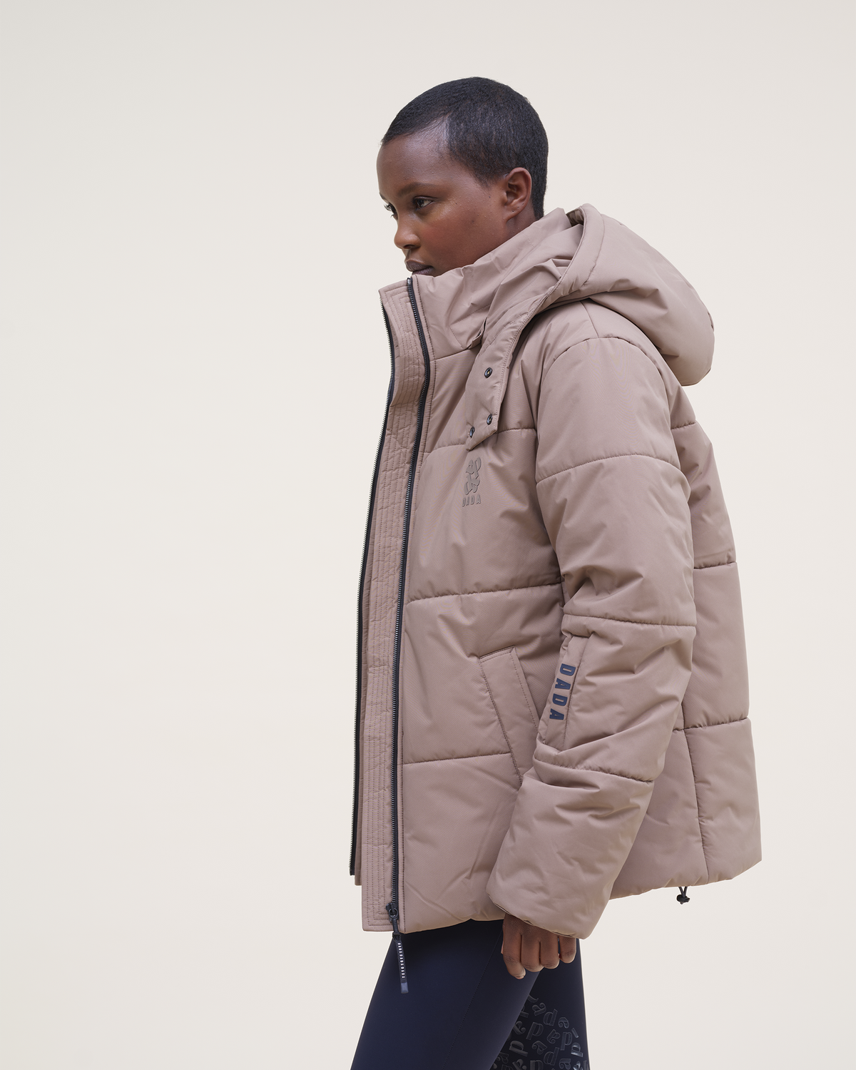 New King - Unisex Mocha Riding Puffer Jacket