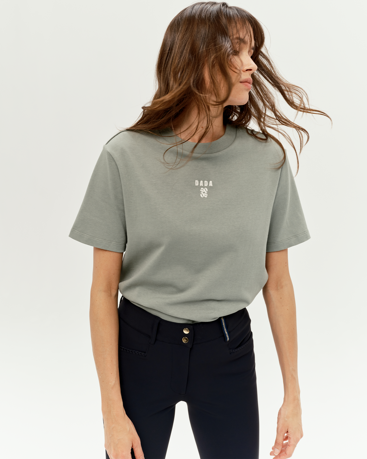 Oasis - Ultra-soft cotton riding t-shirt Sage