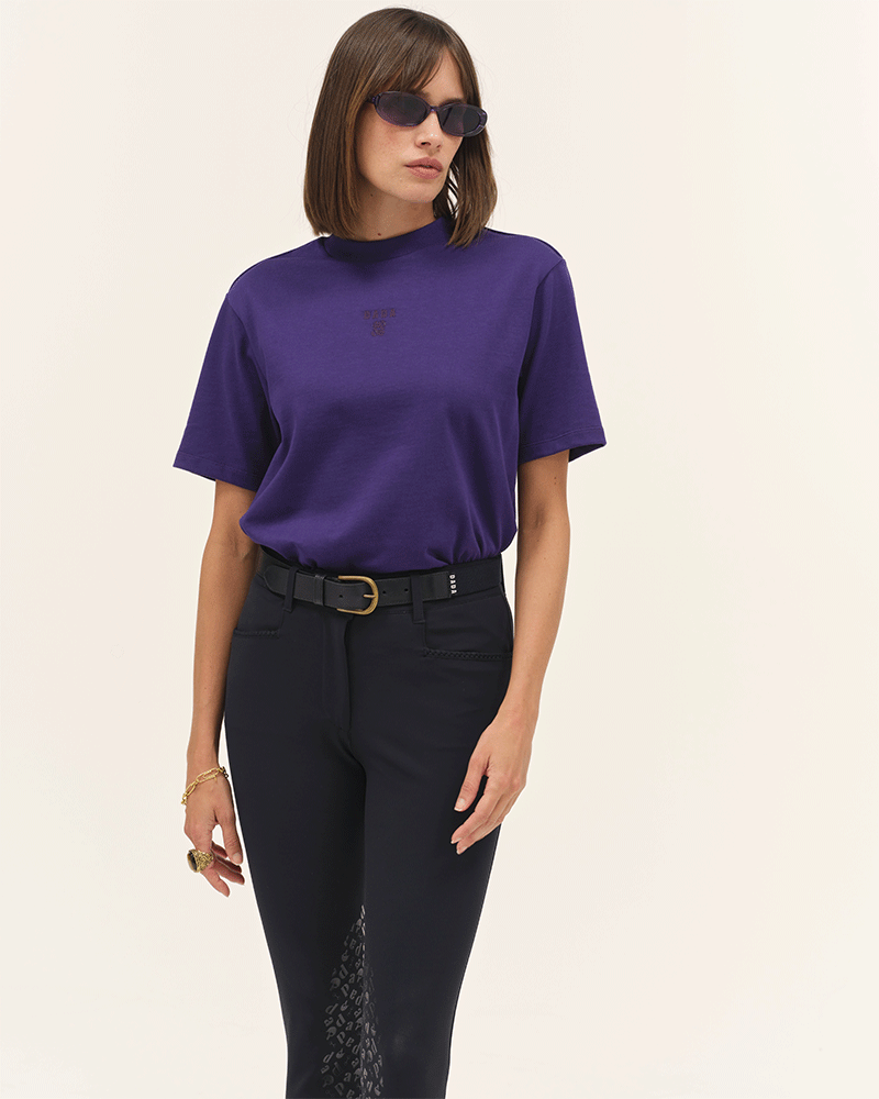 Oasis - T-shirt d'équitation en coton très doux