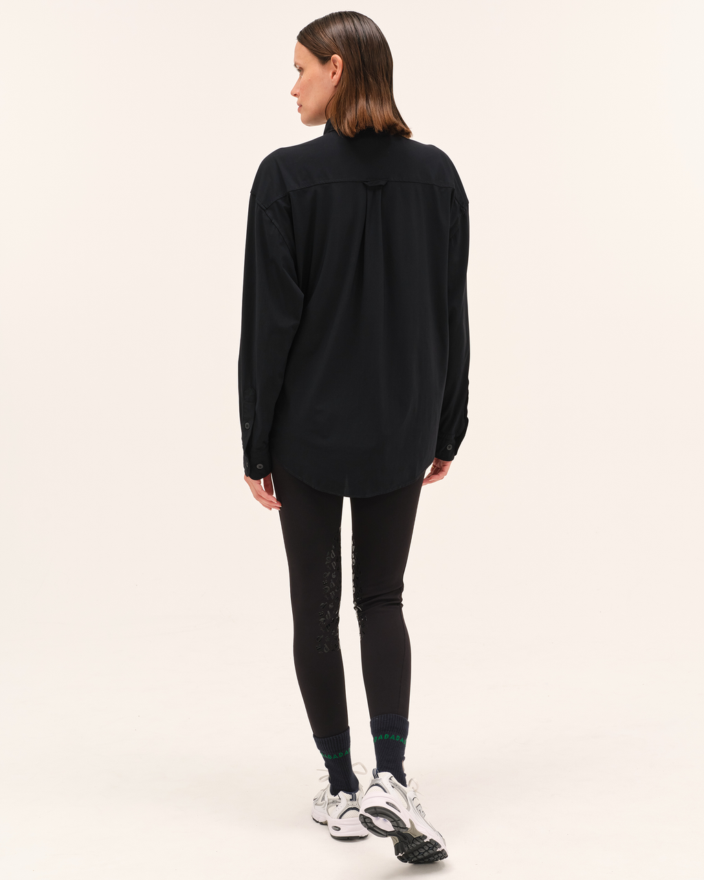 Olga - Chemise fluide et légère pour l'équitation Noir