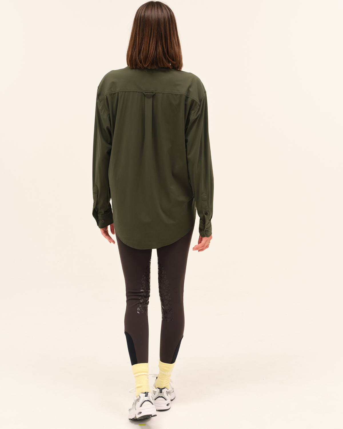 Olga - Chemise fluide et légère pour l'équitation Vert anglais