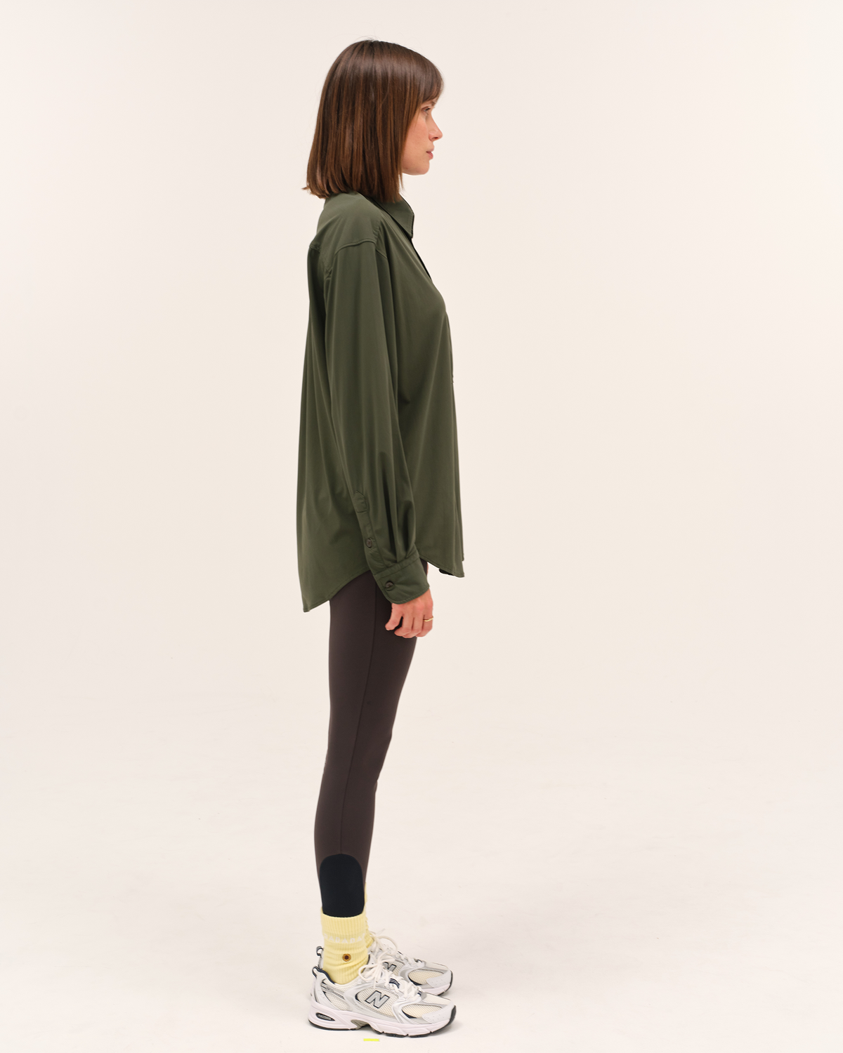 Olga - Chemise fluide et légère pour l'équitation Vert anglais