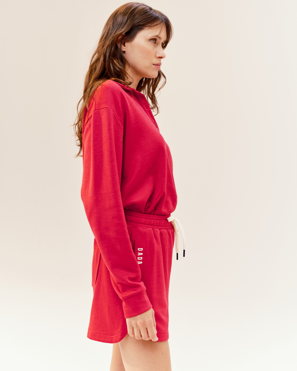 Oscar - Short en coton très doux Cerise