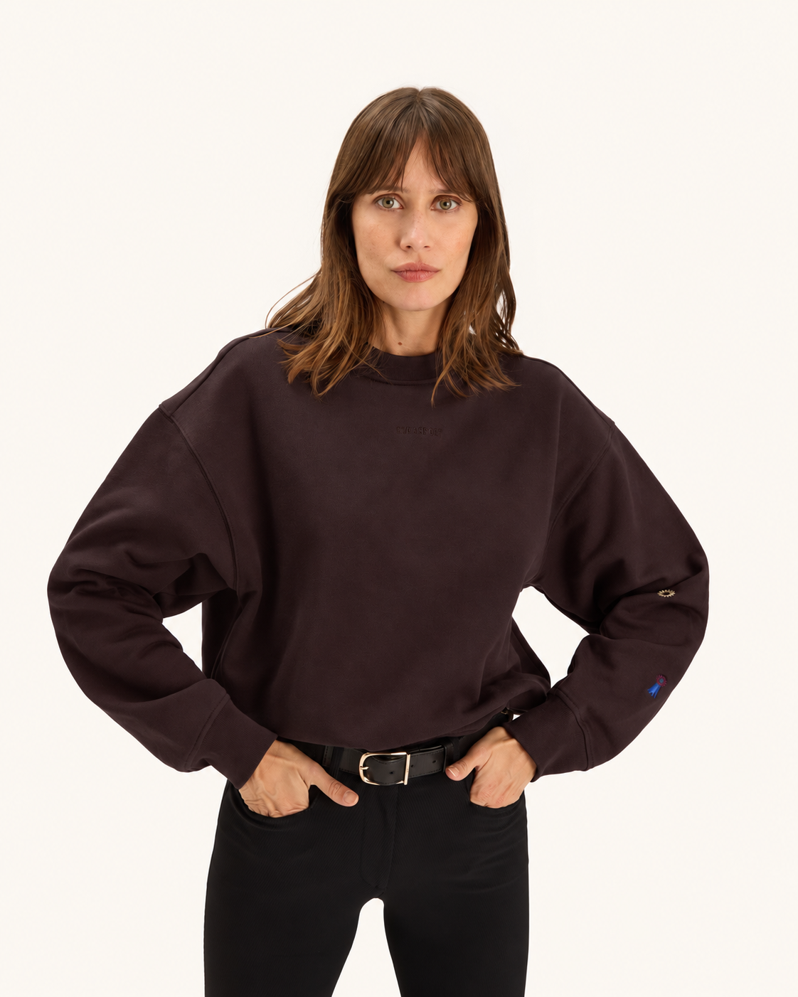 Birman - Sweat en coton Chocolat