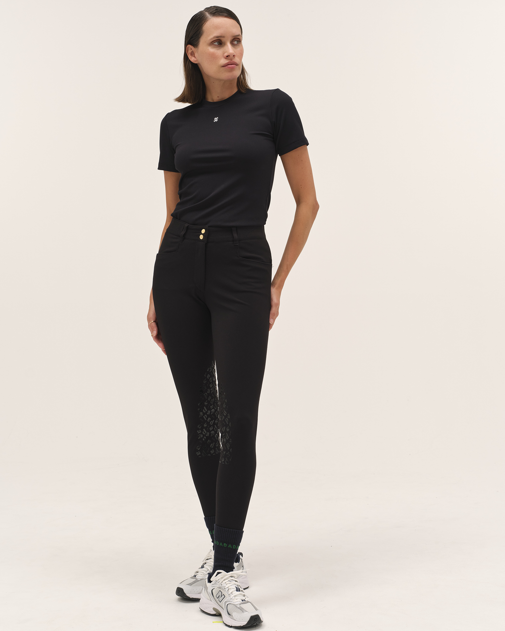 Sagaro - Black 80s Riding Pants