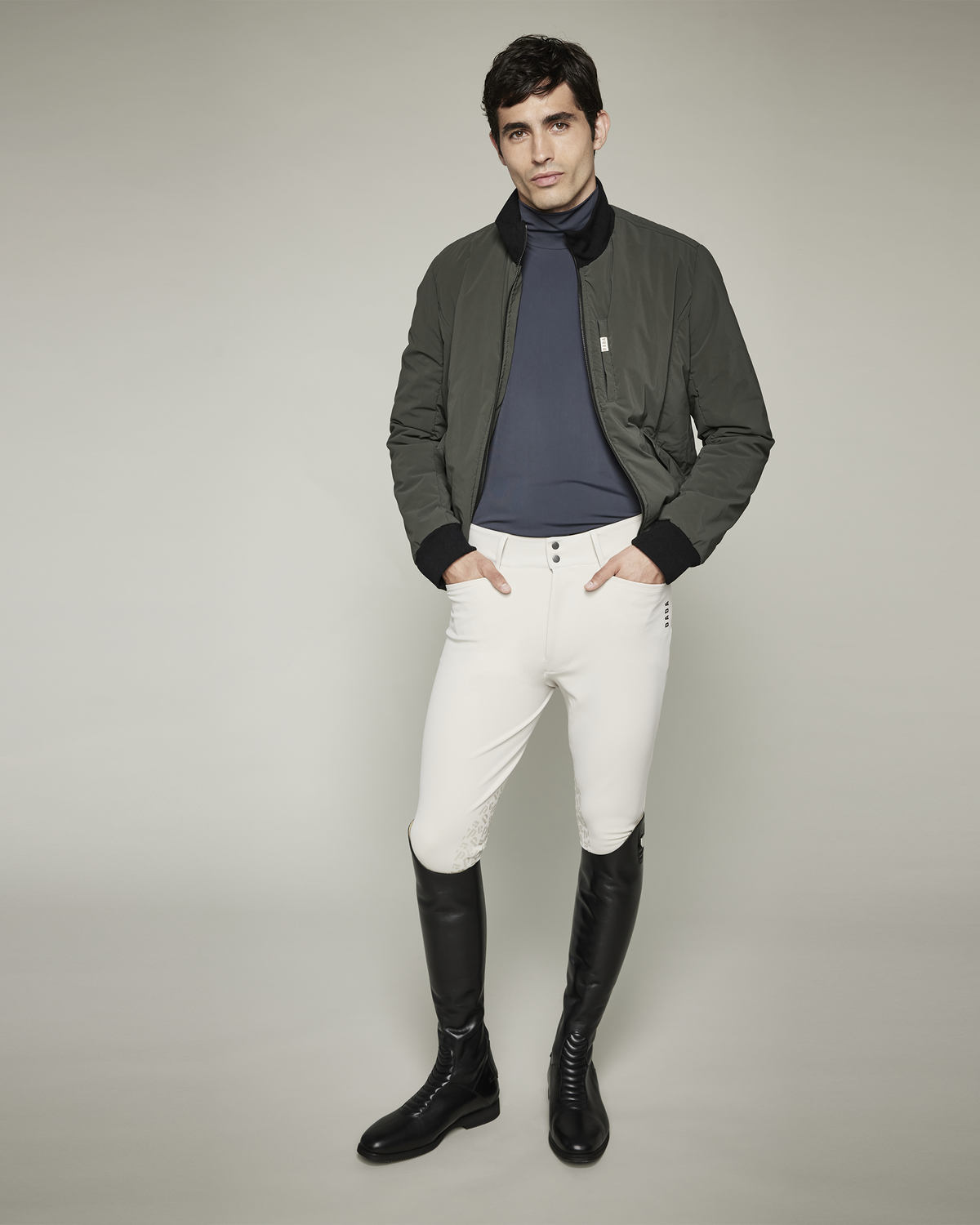 Solinero - Blouson d'équitation d'hiver Vert oxyde