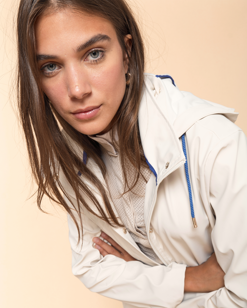 Tempo - Blouson impermeable d'équitation Greige