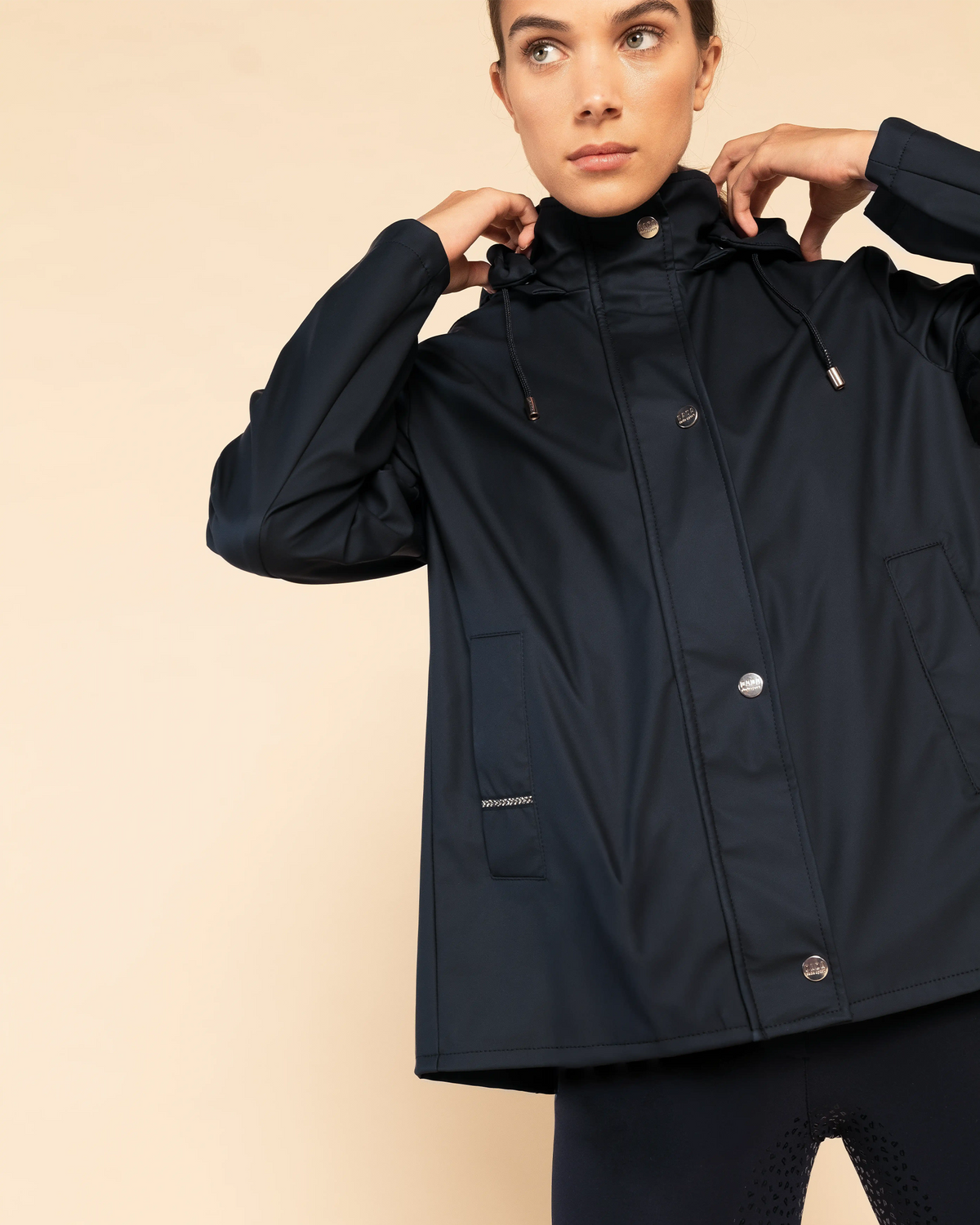Tempo - Navy Waterproof Equestrian Jacket