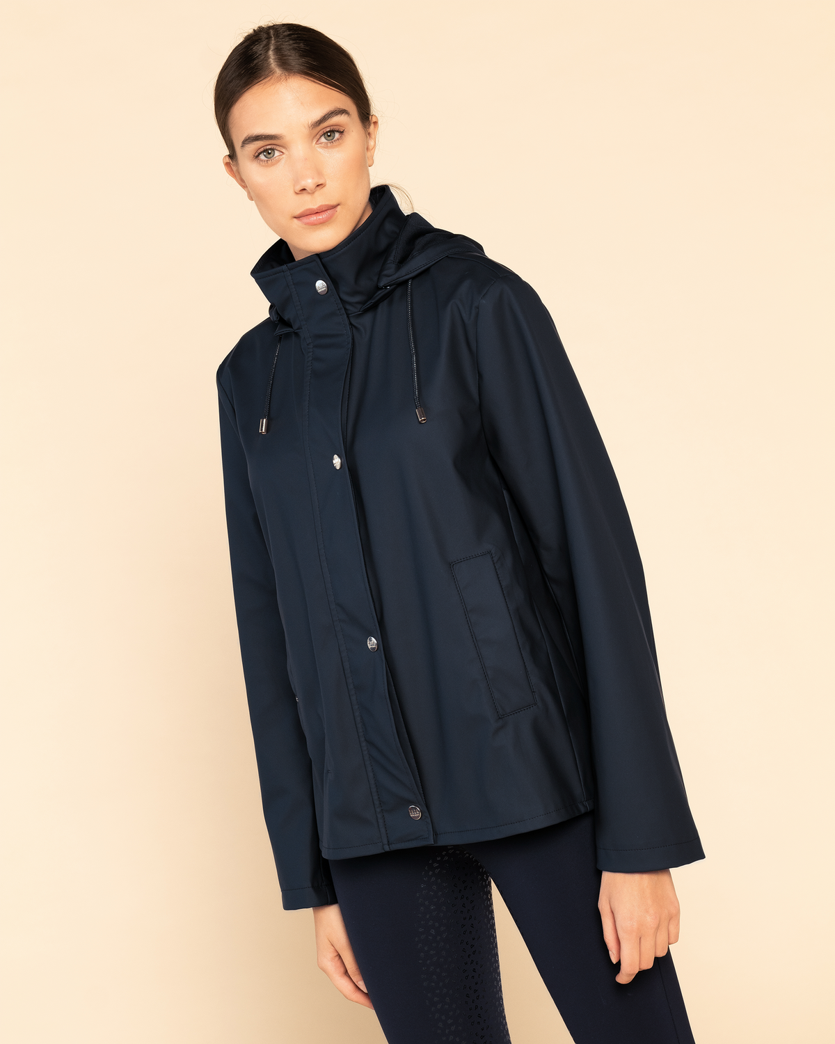 Tempo - Navy Waterproof Equestrian Jacket
