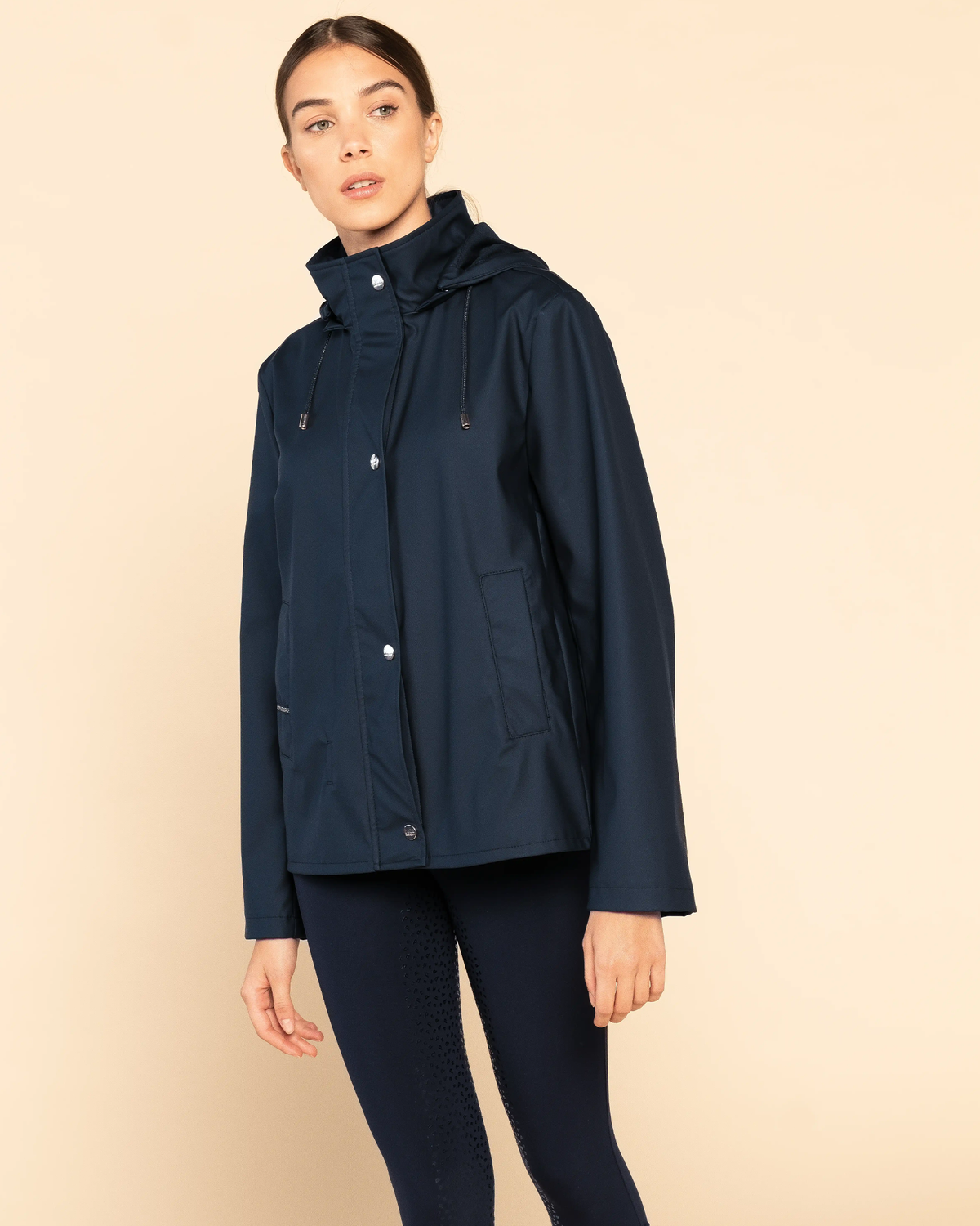 Tempo - Navy Waterproof Equestrian Jacket