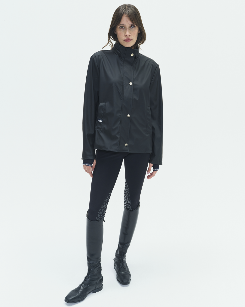 Tempo - Black waterproof riding jacket