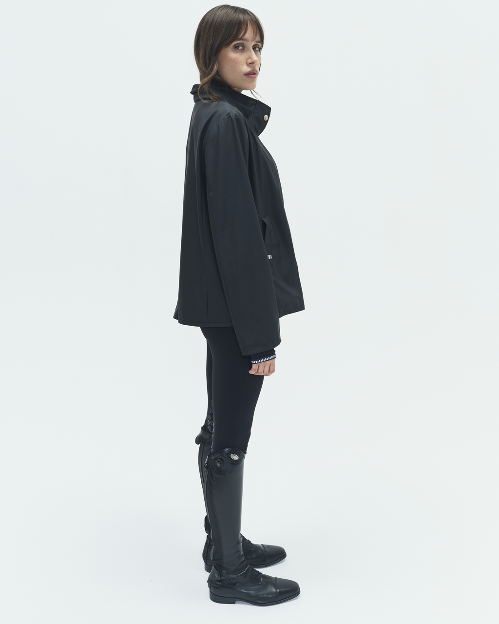Tempo - Black waterproof riding jacket