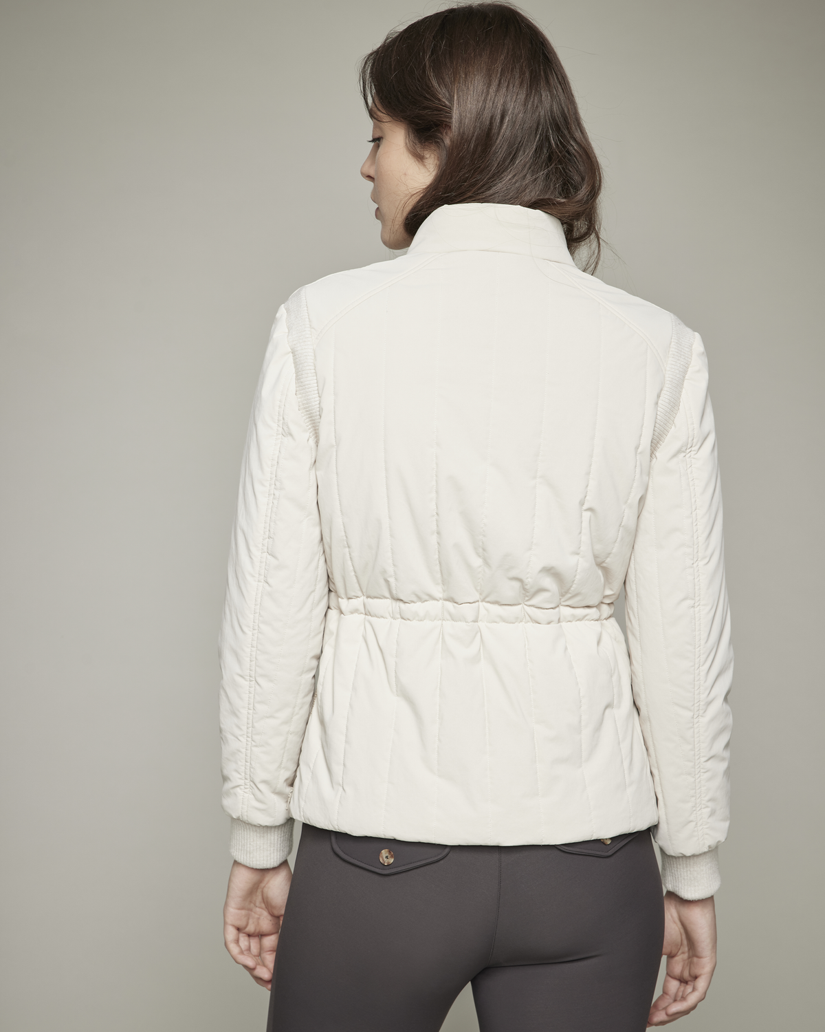 Tinka - Waterproof Equestrian Puffer Jacket Chalk