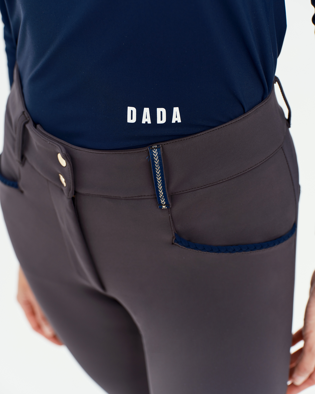Totem ML - Lightweight technical navy riding T-shirt