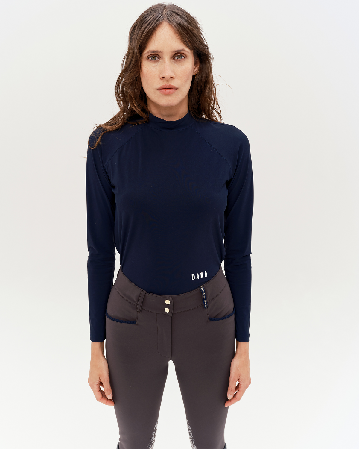 Totem ML - Lightweight technical navy riding T-shirt