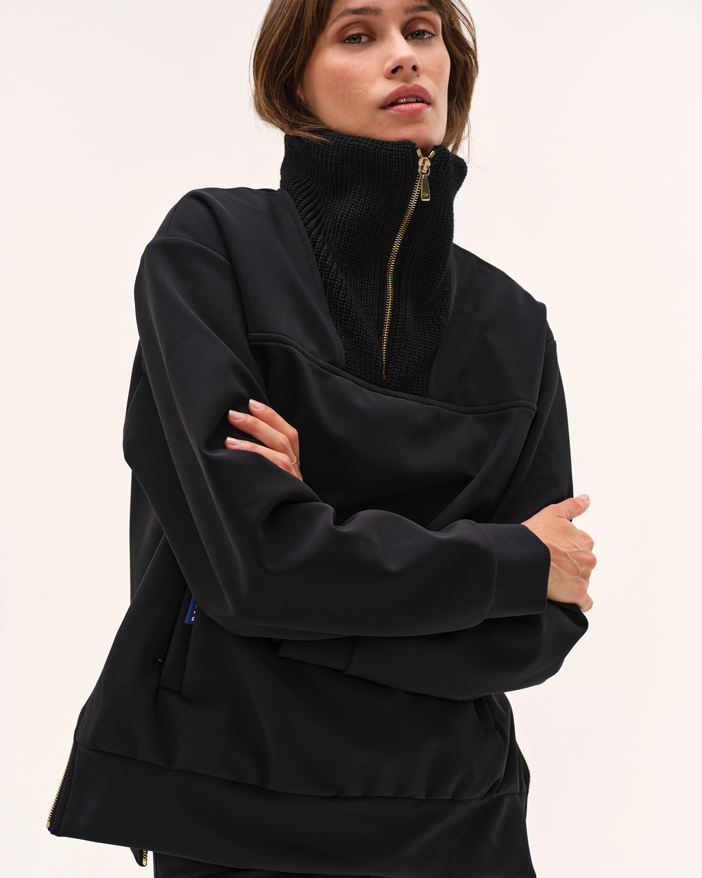Urvoso - Blouson d'équitation coupe camionneur Noir