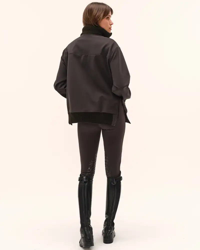 Urvoso - Blouson d'équitation coupe camionneur Terre brûlée