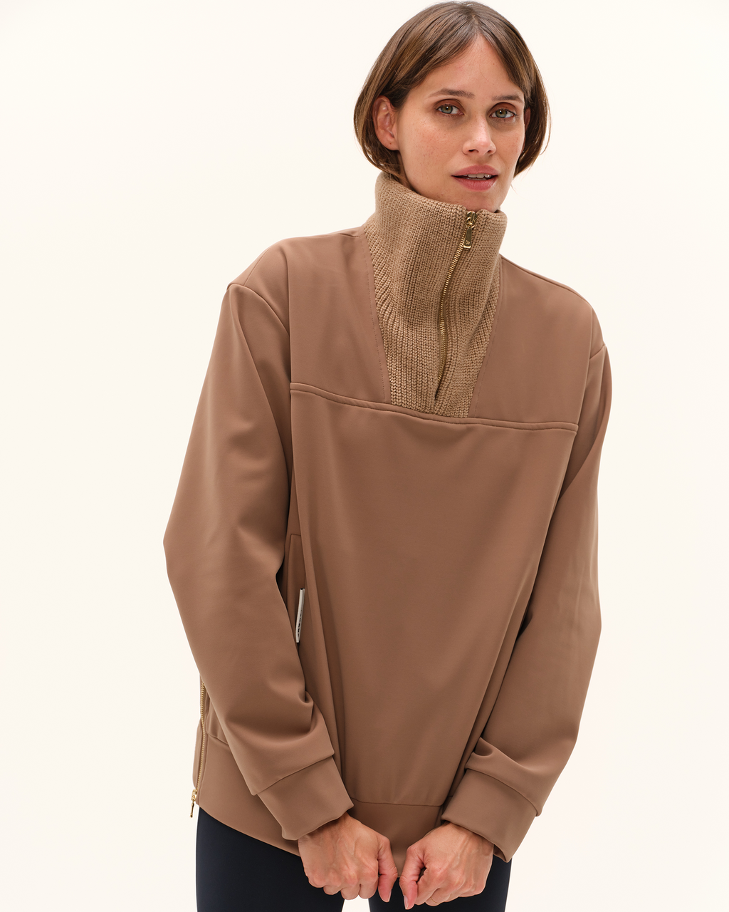 Urvoso - Blouson d'équitation coupe camionneur Moka