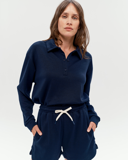 Valou - Sweat léger d'équitation Marine