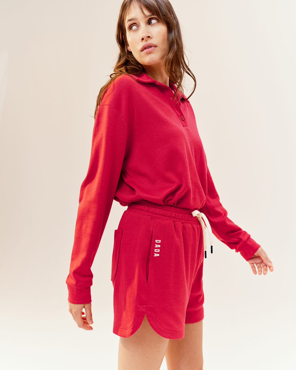 Valou - Sweat léger d'équitation Cerise