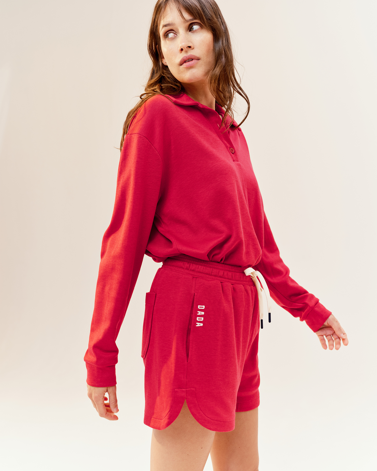 Valou - Sweat léger d'équitation Cerise