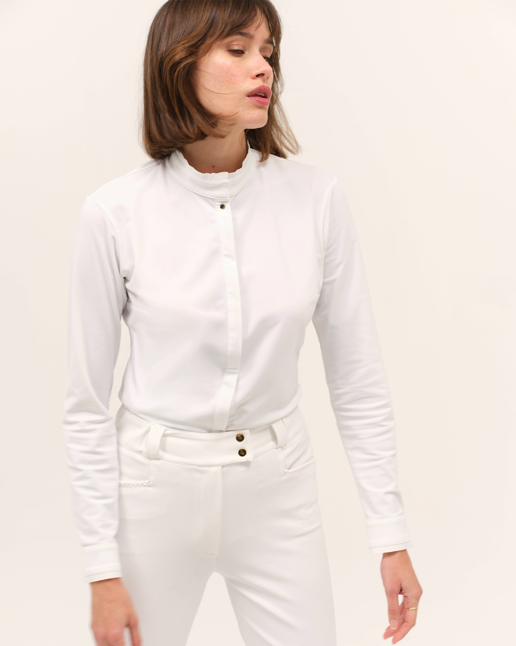 Vendetta - Chemise de concours d'équitation Blanc