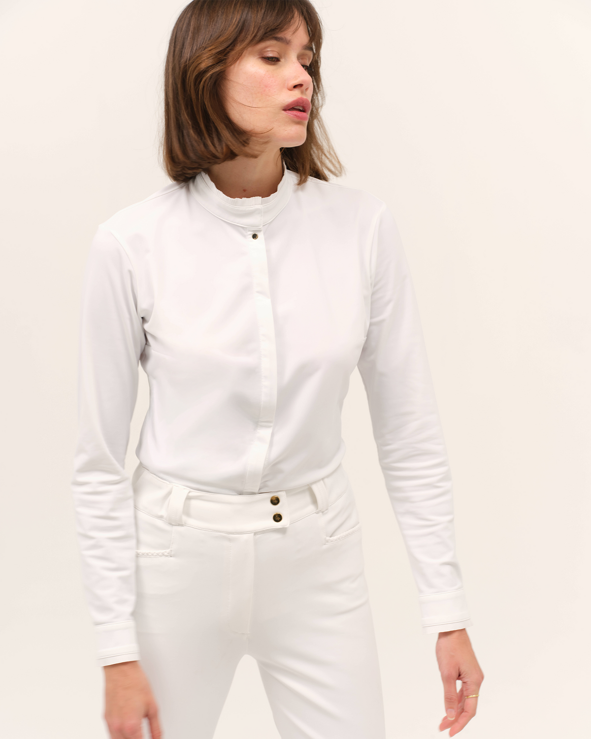 Vendetta - White Equestrian Show Shirt