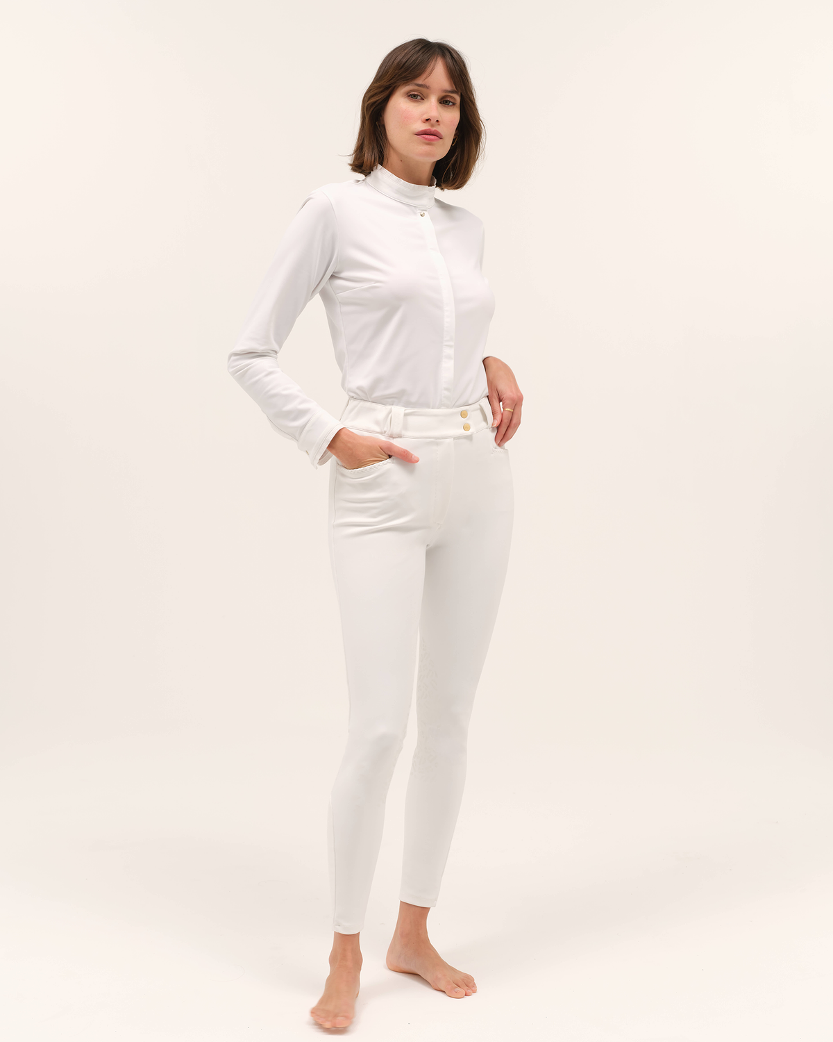 Vendetta - White Equestrian Show Shirt