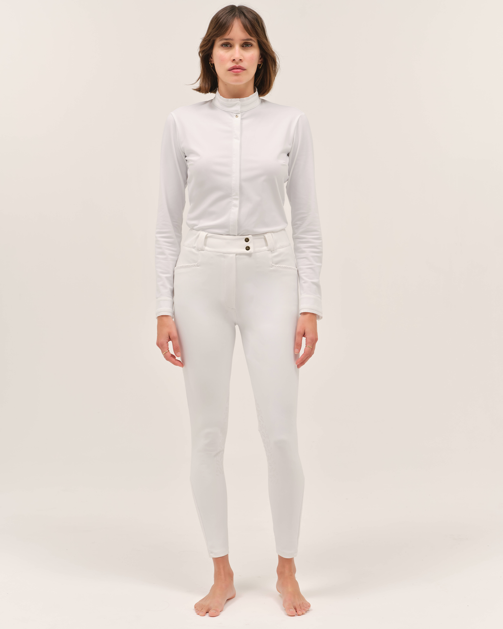Vendetta - Chemise de concours d'équitation Blanc