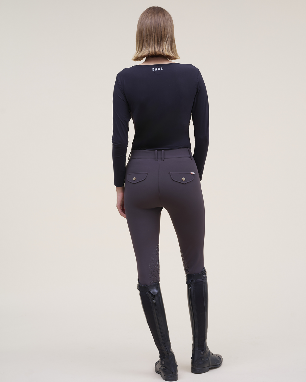 Betty ML - T-Shirt technique d'équitation Noir
