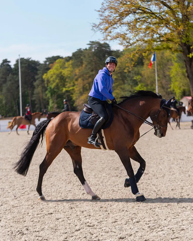 Holly - Sweatshirt technique d'équitation à capuche unisexe Iris