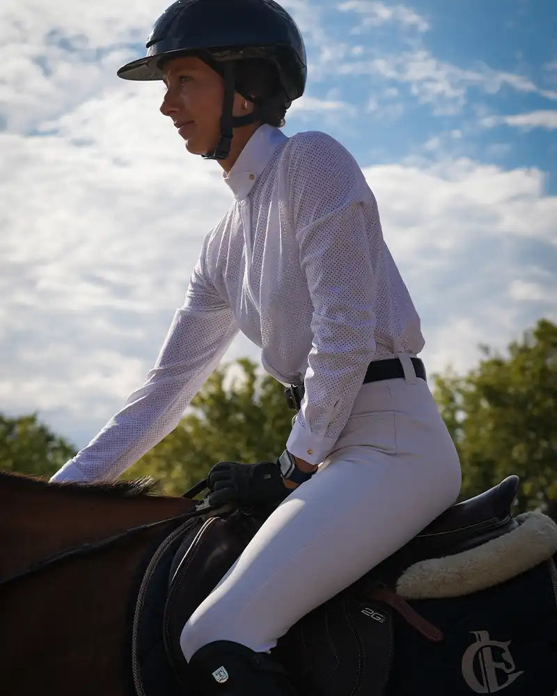 Euphoria - long-sleeved microperforated equestrian competition shirt 