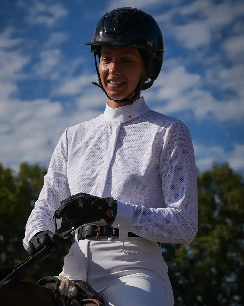 Euphoria - long-sleeved microperforated equestrian competition shirt 