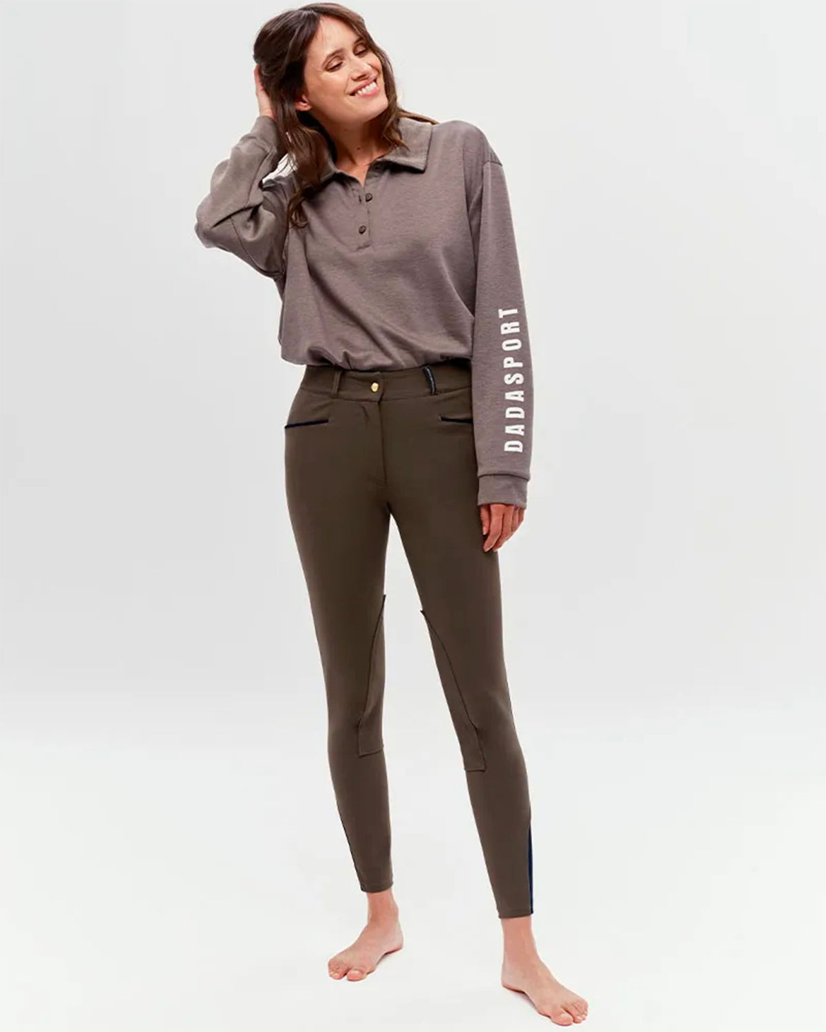 Giovani - Dark Olive Riding Trousers