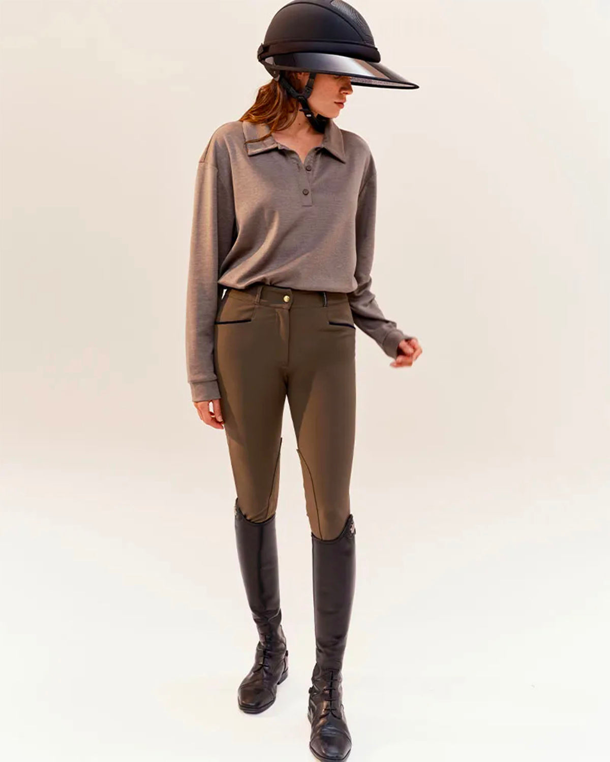 Giovani - Dark Olive Riding Trousers