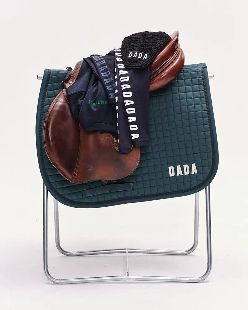 Henri - Tapis de selle pour cheval Pine green